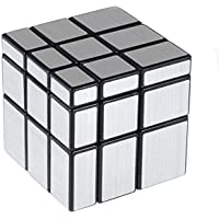 Cooja Cubo Mirror Cubo Espejo- Magic Cube 3x3 Cubo Especial Silver Mirror- Pegatinas Cube Cubo de Velocidad